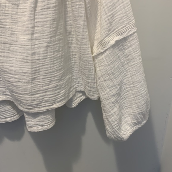 Free People We The Free Pullover Ivory White  size medium - Picture 6 of 10